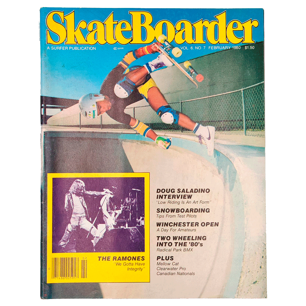 Portada de la Revista Skateboarder de febrero de 1980 - Cult Of Skateboarding