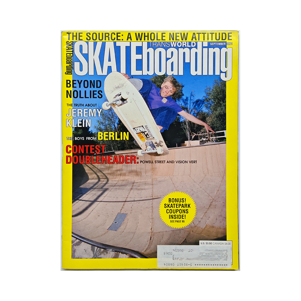 Transworld Skateboarding - september 1991 - vol. 9 issue 9