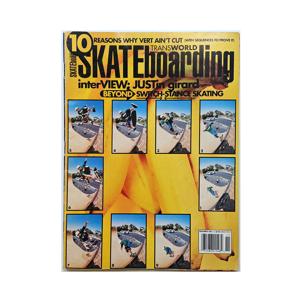 Transworld Skateboarding - november 1992 - vol. 10 issue 11