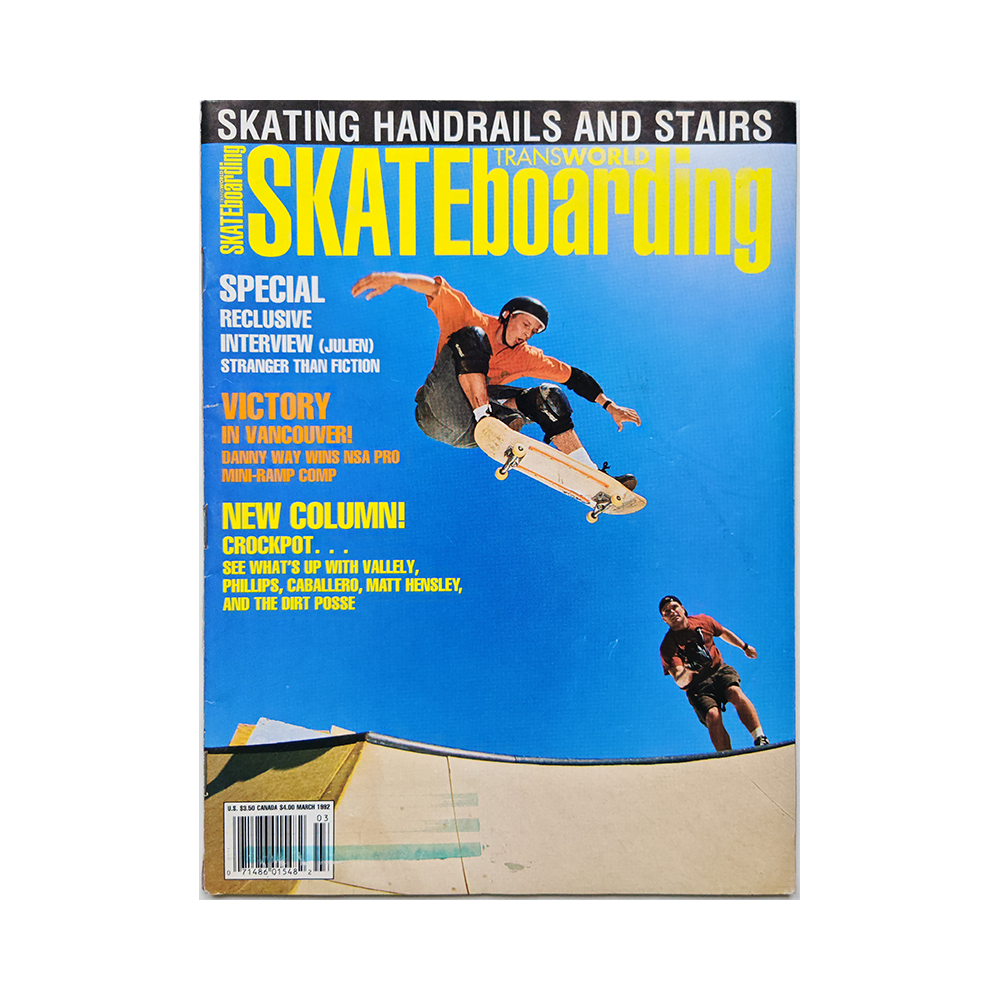 Transworld Skateboarding - march 1992 - vol. 10 issue 3