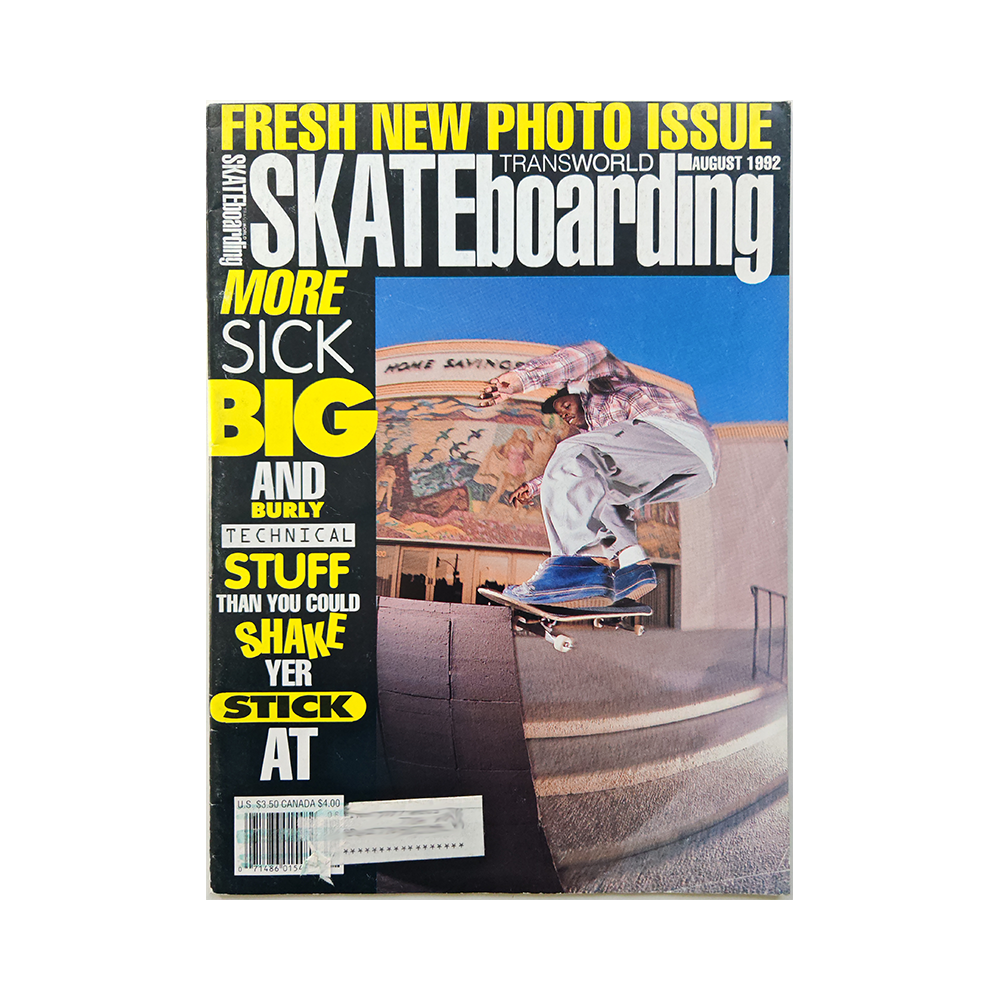 Transworld Skateboarding - august 1992 - vol. 10 issue 8