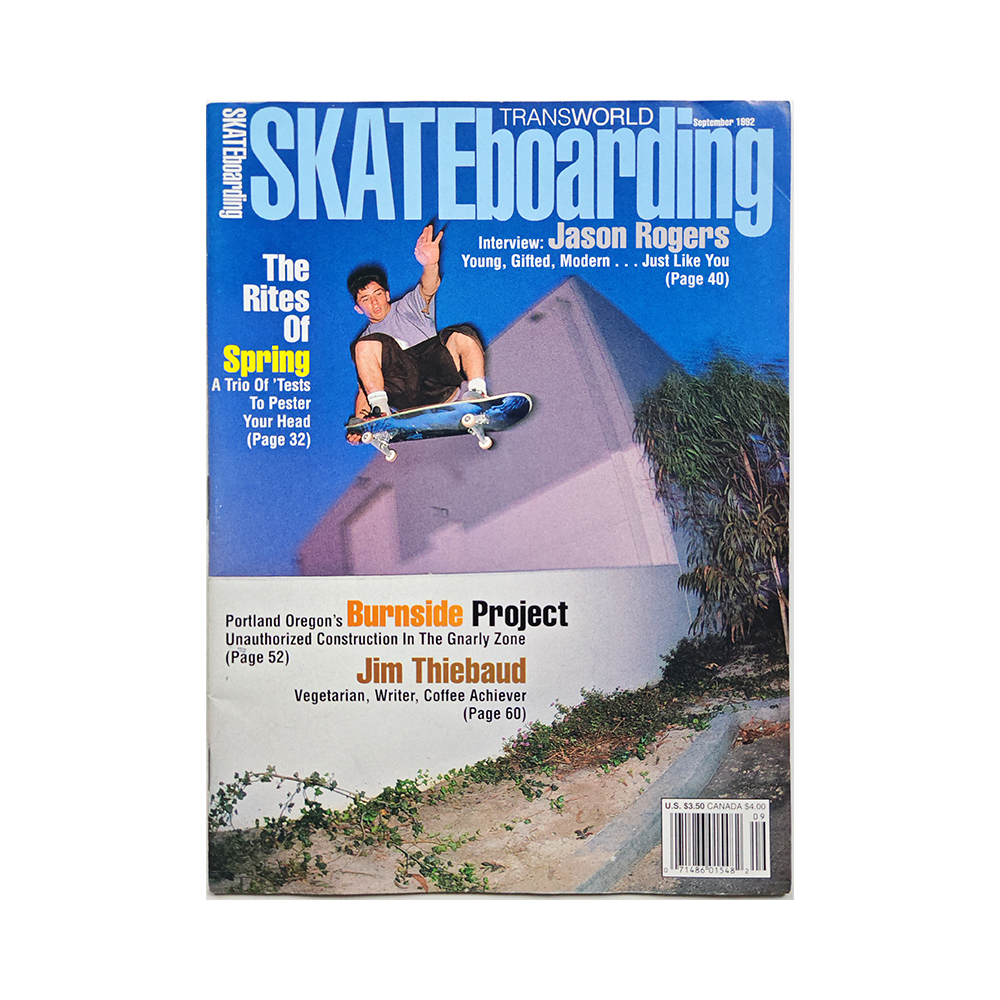 Transworld Skateboarding - september 1992 - vol. 10 issue 9