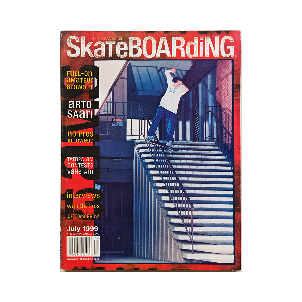 Transworld Skateboarding - july 1999 - vol. 17 issue 7