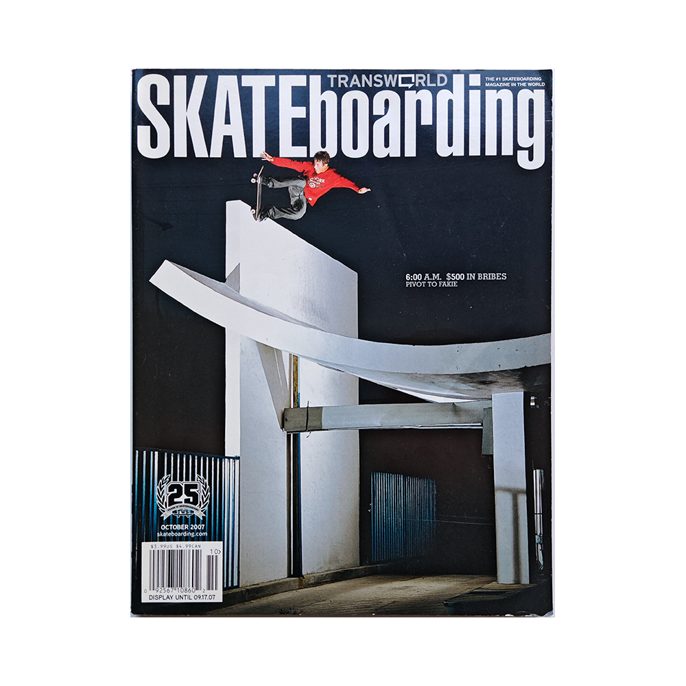 Transworld Skateboarding - october 2007 - vol. 25 issue 10