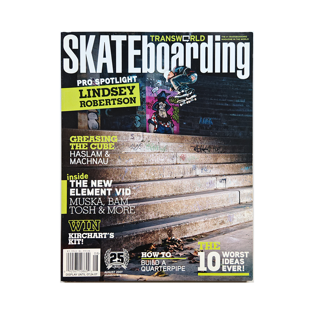 Transworld Skateboarding - august 2007 - vol. 25 issue 8