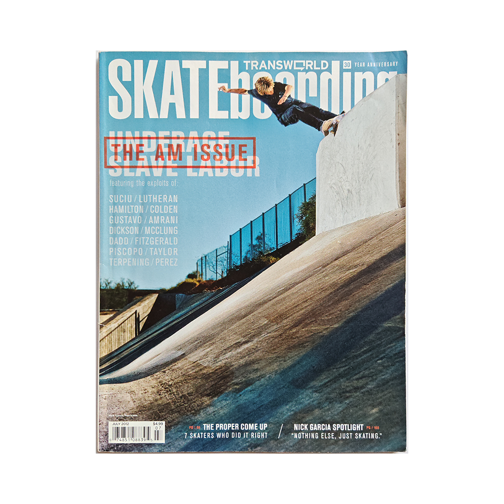 Transworld Skateboarding - july 2012 - vol. 30 issue 7