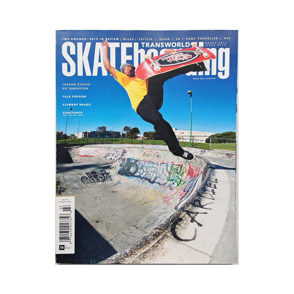 Transworld Skateboarding - march 2016 - issue 373 (vol. 34 issue 3)
