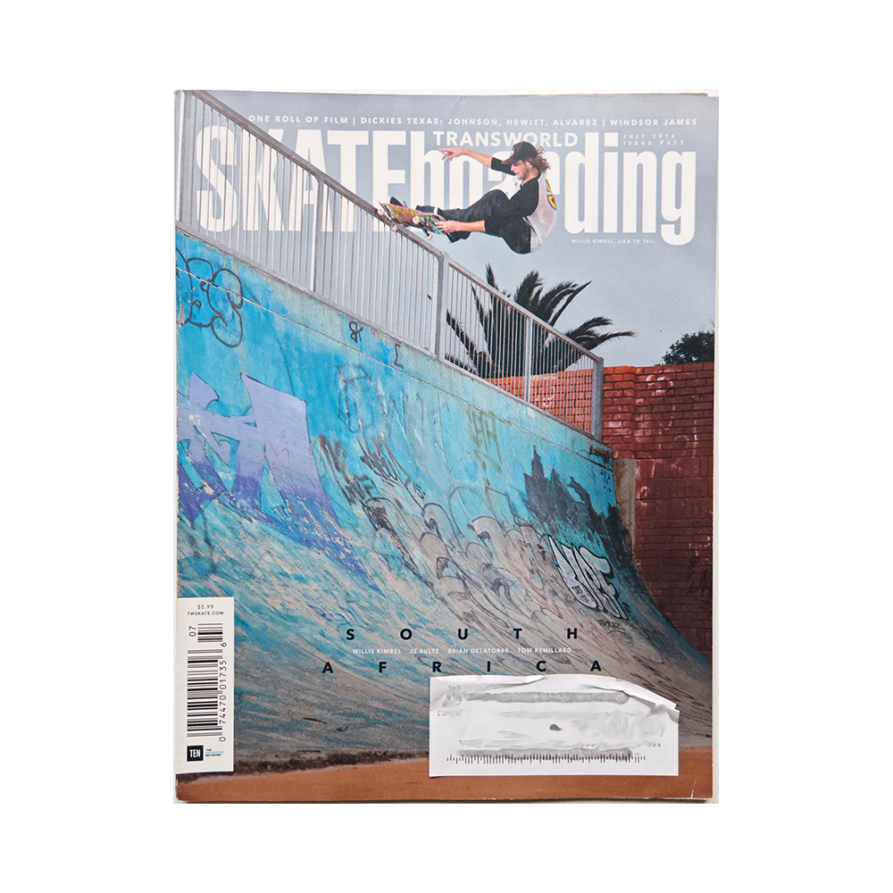 Transworld Skateboarding - july 2016 - issue 377 (vol. 34 issue 7)