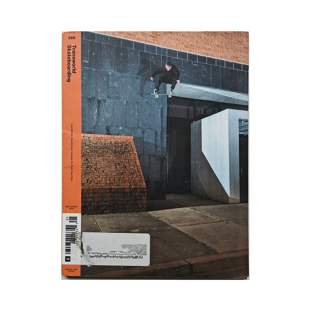 Transworld Skateboarding - may/june 2017 - issue 386 (vol. 35 issue 4)