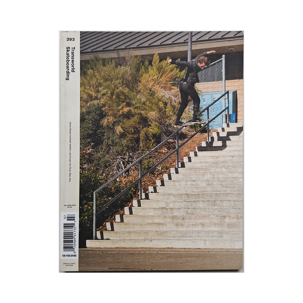 Transworld Skateboarding - july/august 2018 - issue 393 (vol. 36 issue 4)