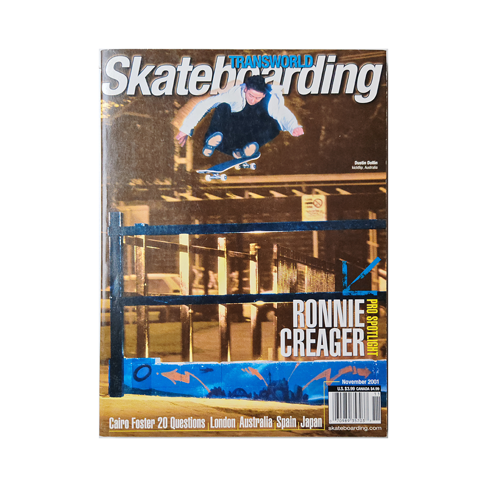 Transworld Skateboarding - november 2001 - vol. 19 issue 11