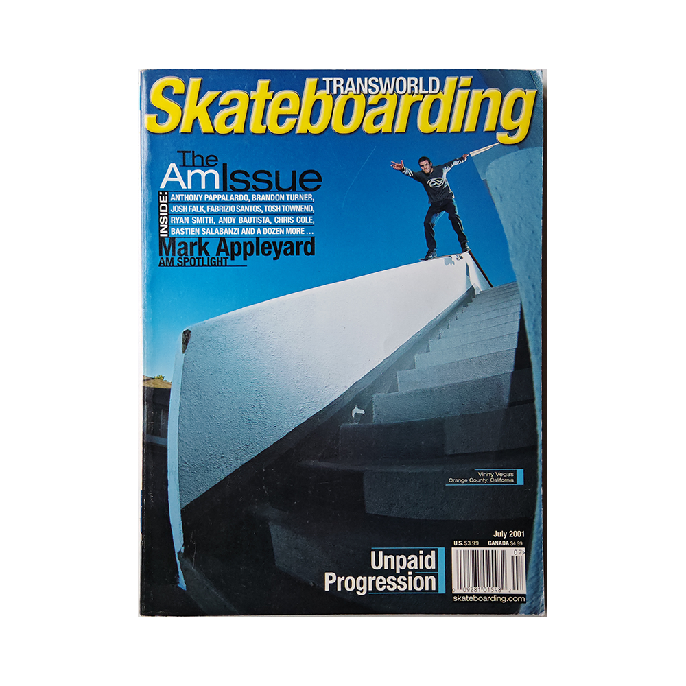 Transworld Skateboarding - july 2001 - vol. 19 issue 7