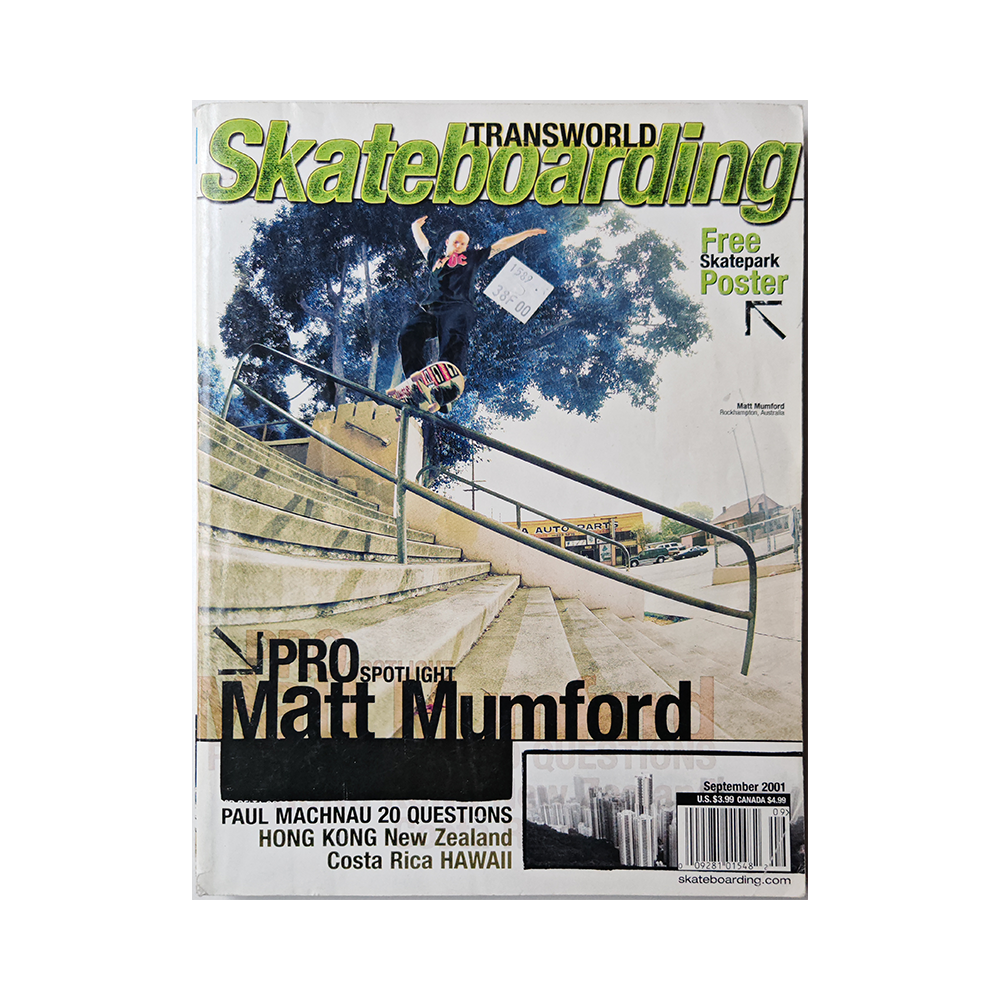 Transworld Skateboarding - september 2001 - vol. 19 issue 9