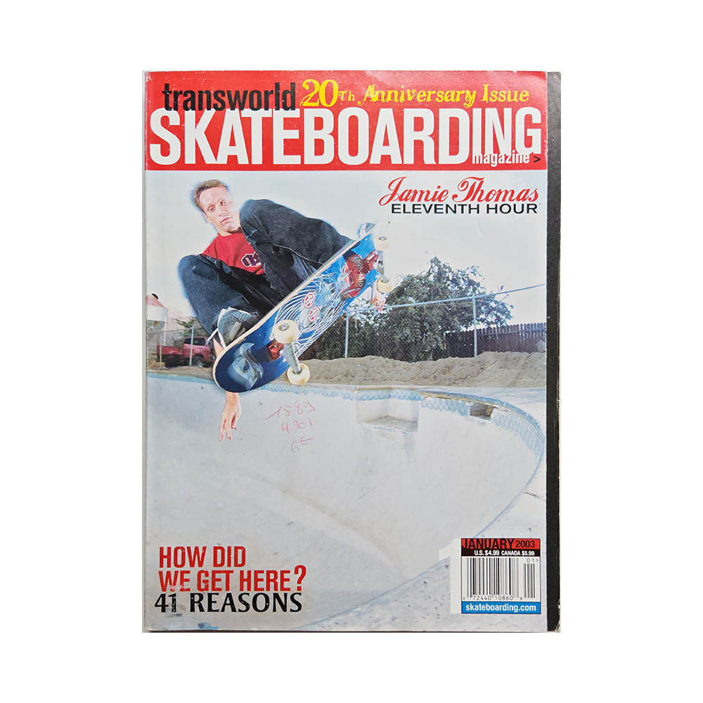 Transworld Skateboarding - january 2003 - vol. 21 issue 1