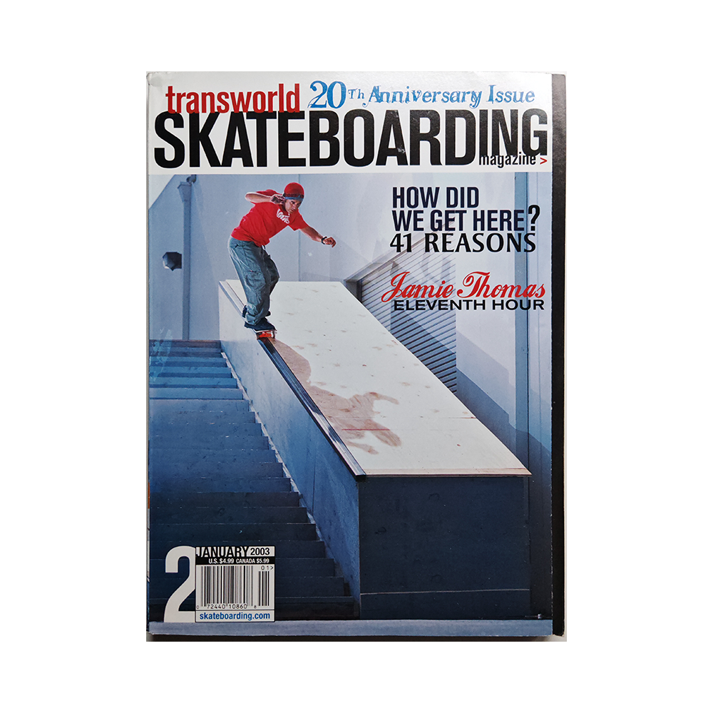 Transworld Skateboarding - january 2003 - vol. 21 issue 1