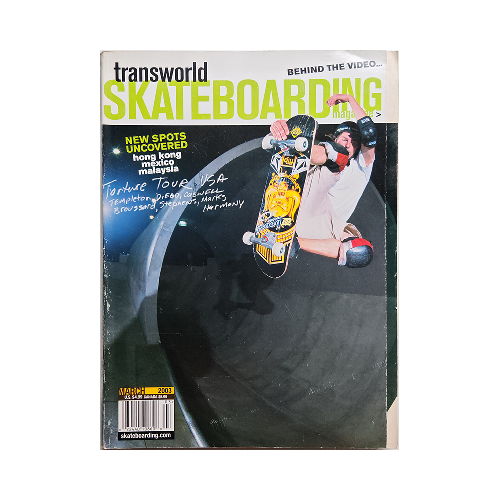 Transworld Skateboarding - march 2003 - vol. 21 issue 3
