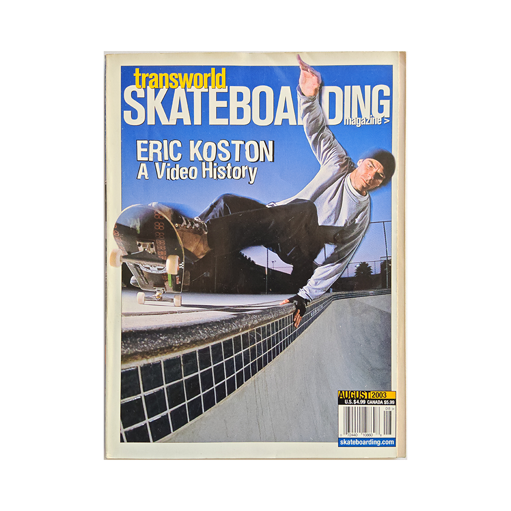 Transworld Skateboarding - august 2003 - vol. 21 issue 8