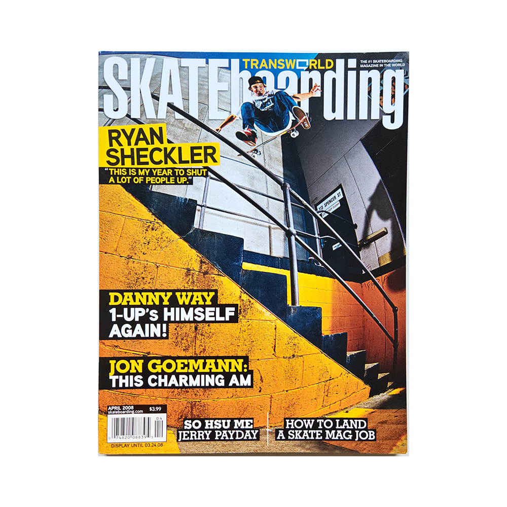 Transworld Skateboarding - april 2008 - vol. 26 issue 4