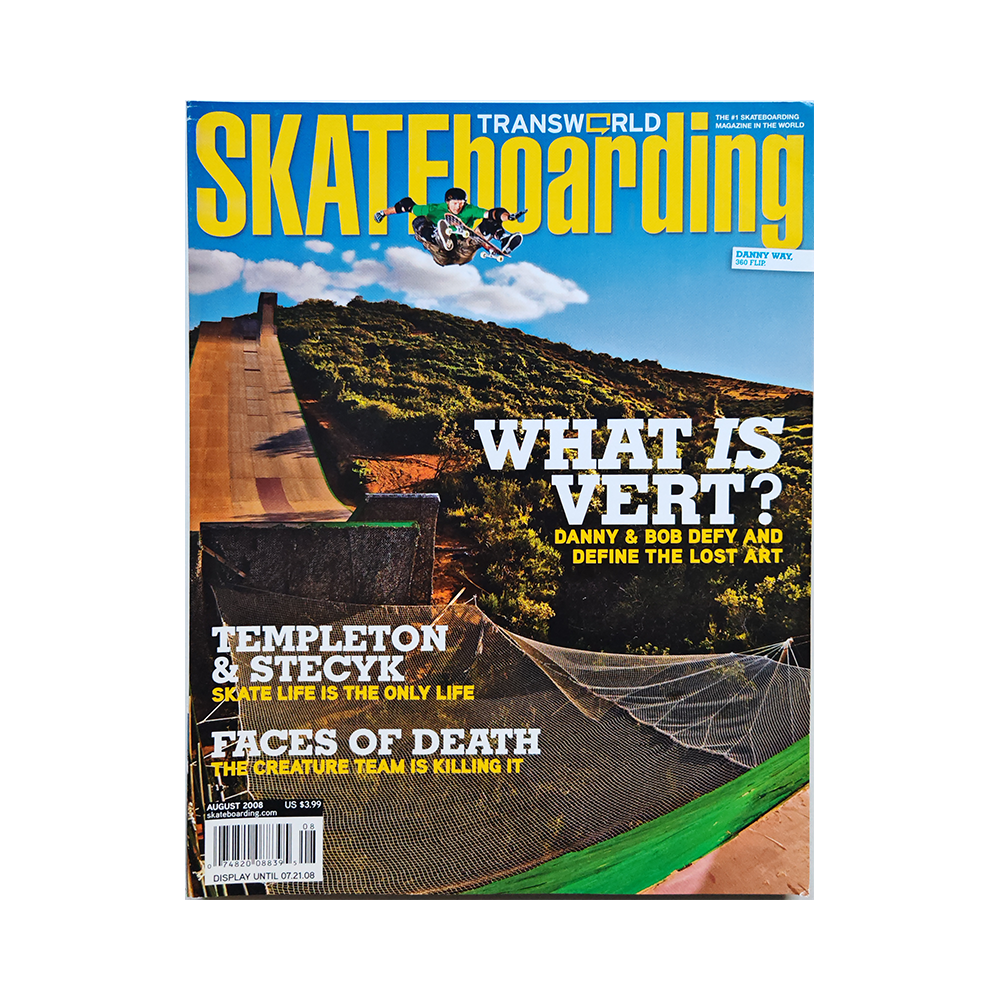 Transworld Skateboarding - august 2008 - vol. 26 issue 8