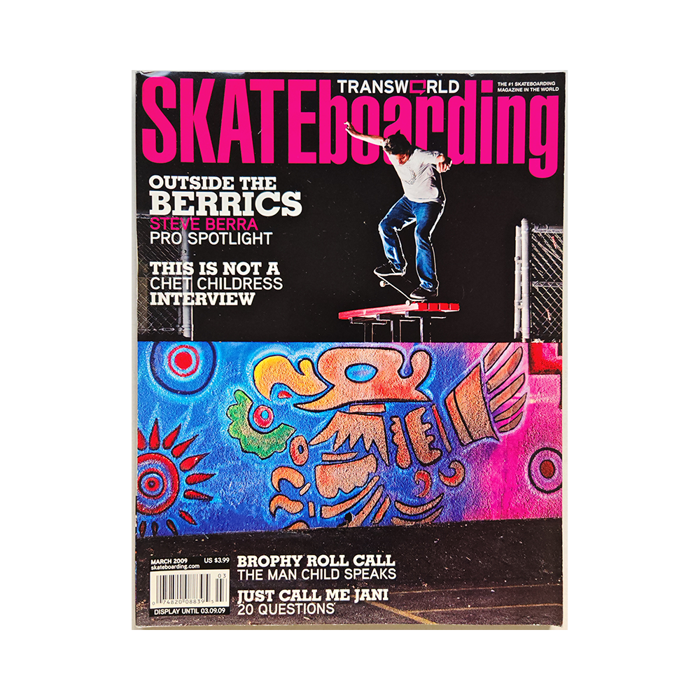 Transworld Skateboarding - march 2009 - vol. 27 issue 3