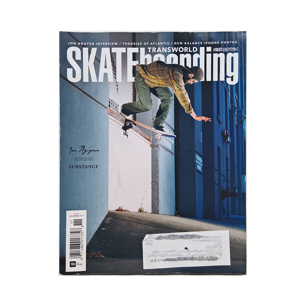 Transworld Skateboarding - november 2015 - vol. 33 issue 11