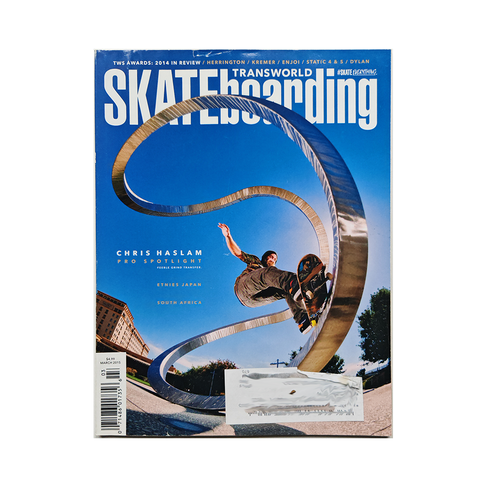 Transworld Skateboarding - march 2015 - vol. 33 issue 3