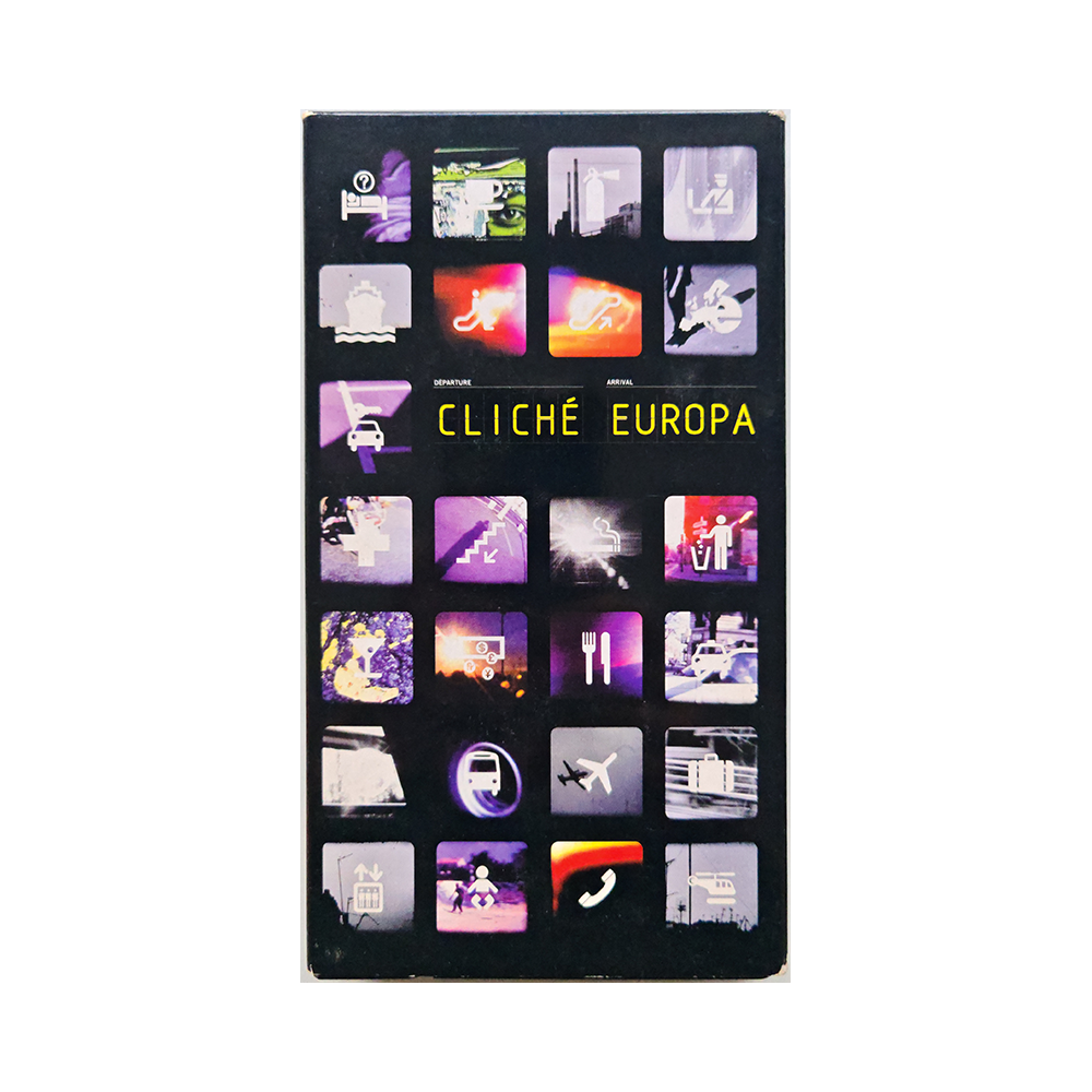 Portada del video VHS de skate de la marca Cliché, Europa. Diseño original clásico del skateboarding - Cultofskateboarding.net