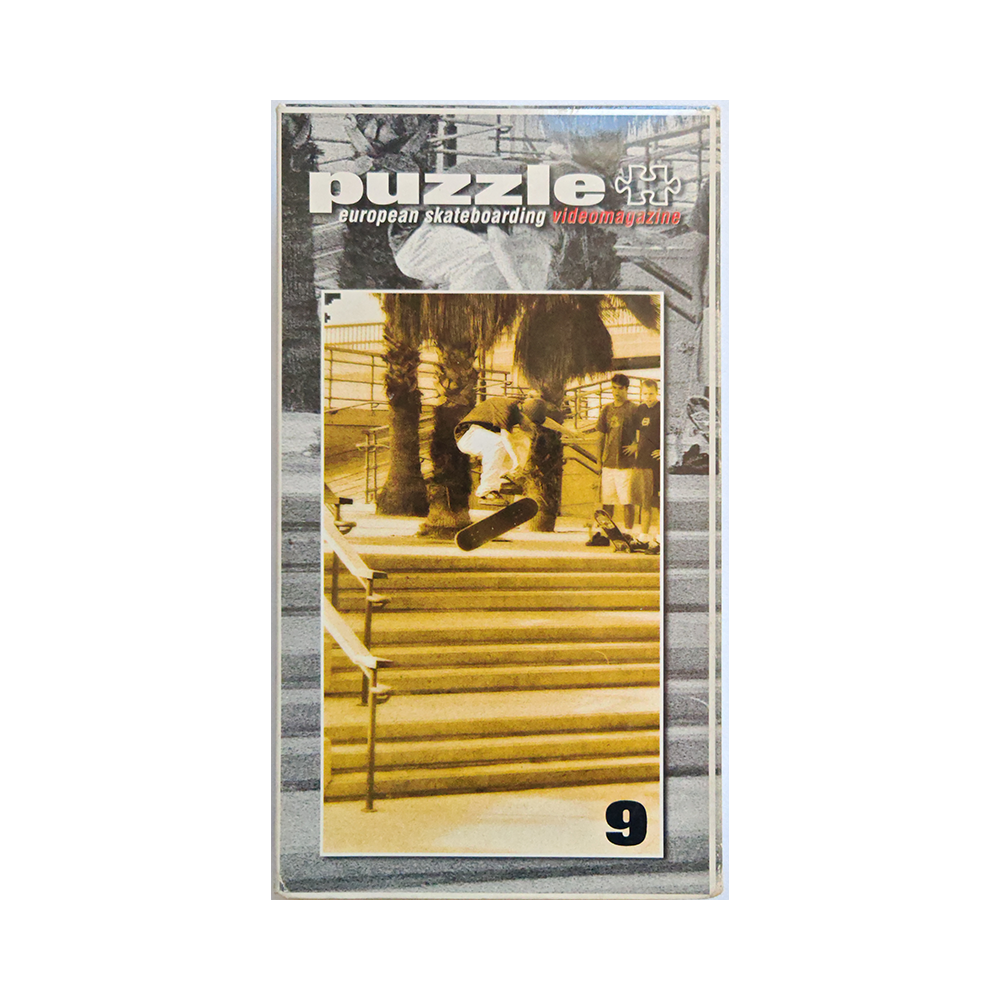 Cover of the VHS skate video Puzzle European skateboarding video magazine, issue 9