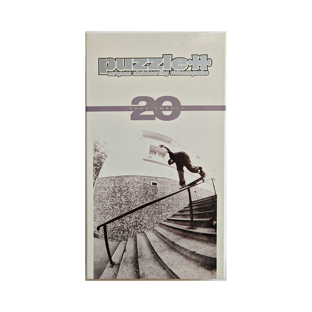 Cover of the VHS skate video Puzzle European skateboarding Video Magazine, issue 20