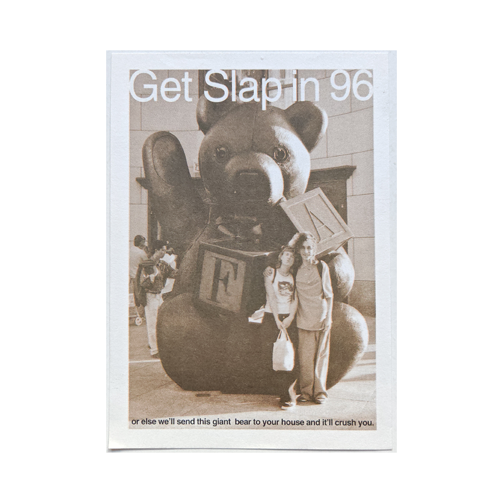 Suscription card from the skateboarding magazine Slap magazine