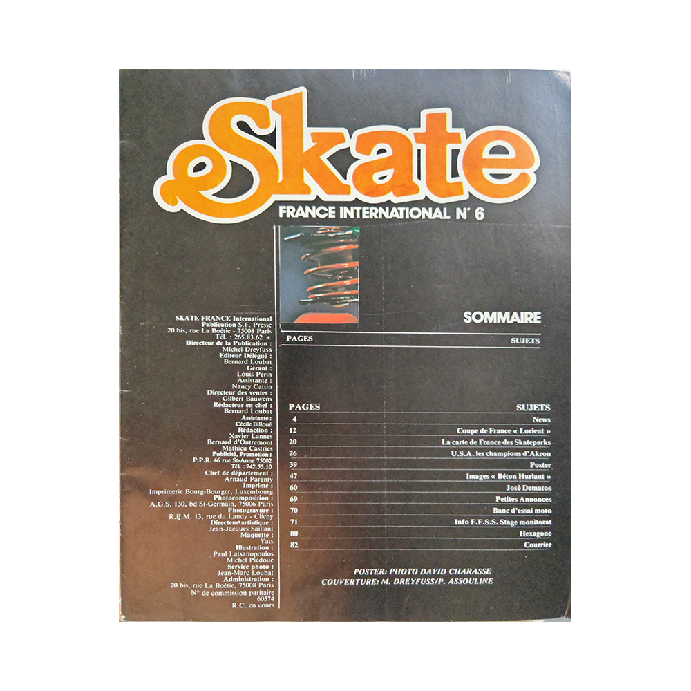 Skate France International - august 1978 - issue 6 - Imagen 3