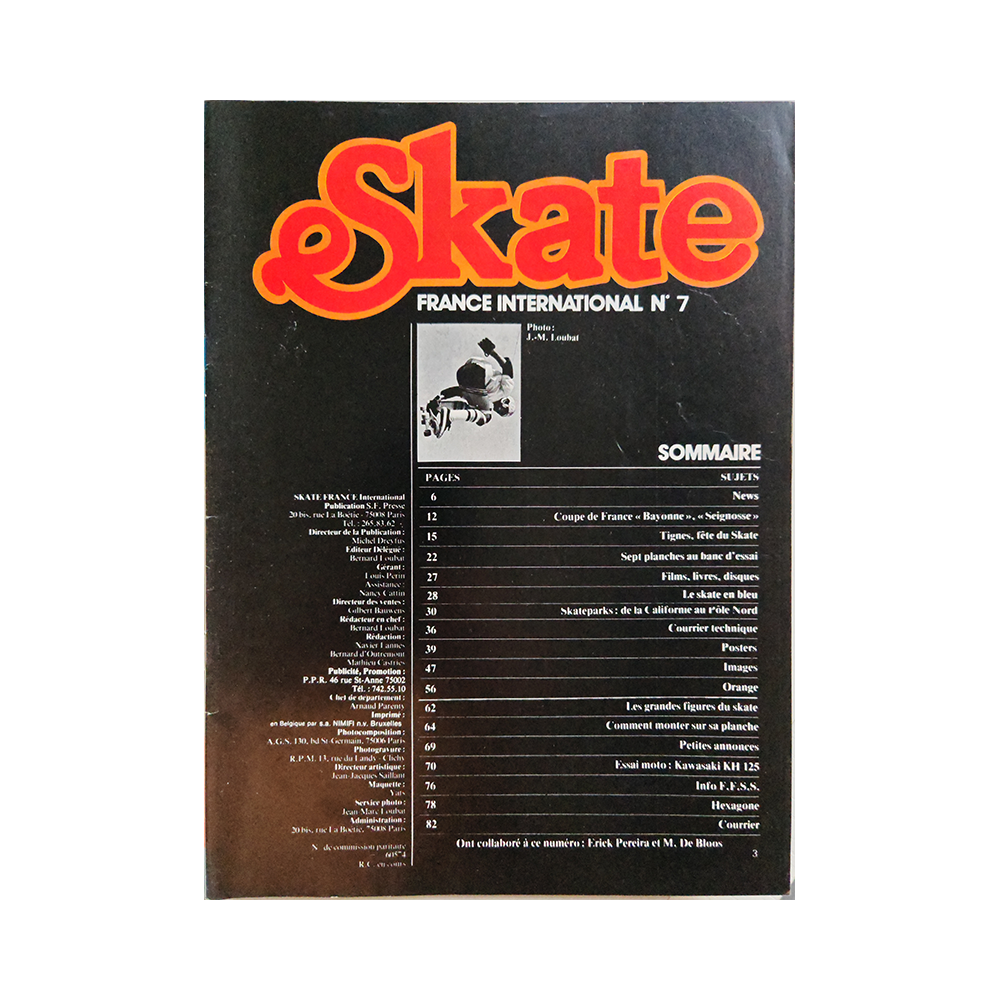 Skate France International - september 1978 - issue 7 - Imagen 3